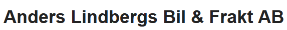 Anders Lindbergs Bil & Frakt AB