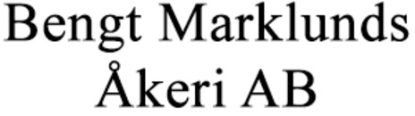 Bengt Marklunds Åkeri AB