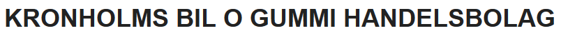 Kronholms Bil & Gummi HB